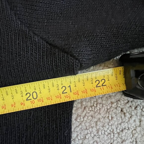 Vintage Volcom Men’s V Neck Sweater Sz M Black Cotton Made in USA Skate Surf - Picture 8 of 10